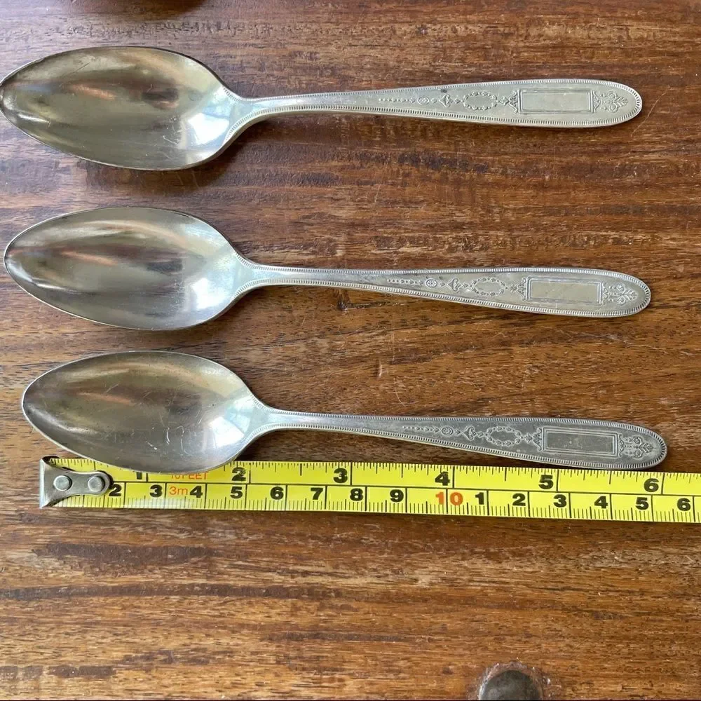 Antique 1921 Oneida Community Plate Grosvenor Teaspoons Set of 6 No Monogram